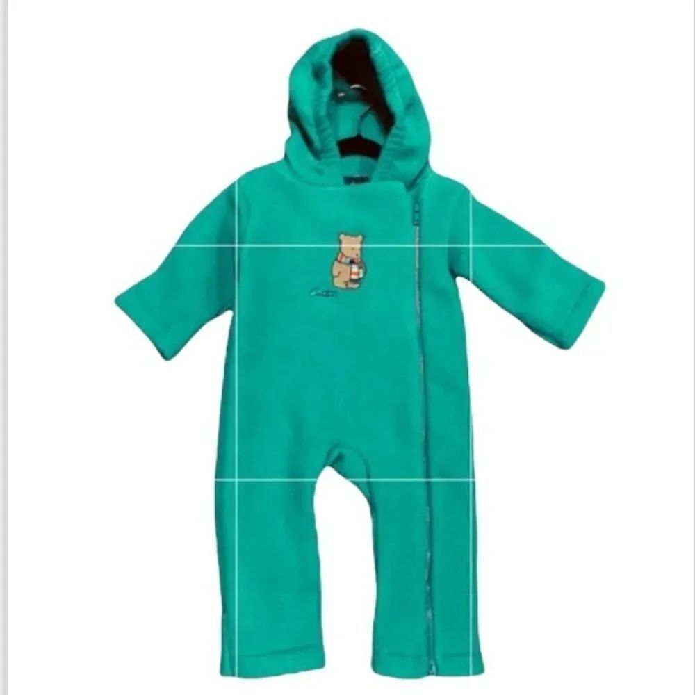 Carter’s Green Fleece Bunting Suit Size 6-12 Months